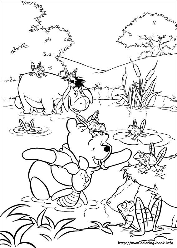 Winnie the Pooh coloring picture